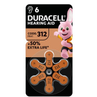 Батарейка DURACELL PR41 size 312 (6 шт.) (для слухових апратів)