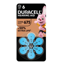 Батарейка DURACELL PR44 size 675 (6 шт.) (для слухових апаратів)