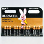 Батарейка лужна DURACELL LR03 AAA MN2400 Alkaline міні-пальчикова (12шт.)