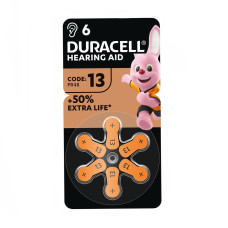 Батарейка DURACELL PR41 size 13 (6 шт.) (для слухових апаратів)