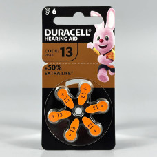 Батарейка DURACELL PR41 size 13 (6шт.) (для слухових апаратів)
