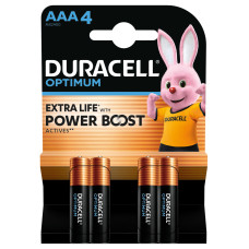 Батарейка DURACELL LR03 AAA KPD Optimum (4шт.)