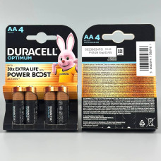 Батарейка DURACELL LR06 KPD AA Optimum (4шт.)