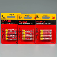 Батарейка Kodak Super Heavy Duty ZINC R03 AAA 1.5V (4 шт.)