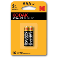 Батарейка лужна Kodak XTRALIFE AAA LR03 Alkaline 1.5V (2 шт.)