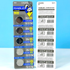 Батарейка літієва Rablex 3V CR2016