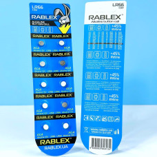 Батарейка Rablex Alkaline AG4 LR66 1.5V
