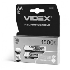 Акумулятор Videx Rechargeable R6, AA 1500mAh 1.2V (HR6, NiMN) BOX (2 шт.)