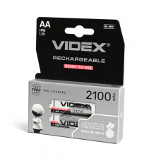 Акумулятор Videx Rechargeable R6, AA, 2100mAh, 1.2V (HR6,size AA,NiMN) BOX (2 шт.)