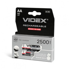 Акумулятор Videx Rechargeable R6, AA 2500mAh 1.2V (HR6, NiMN) BOX (2 шт.) 