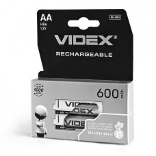Акумулятор Videx Rechargeable R6, AA 600mAh 1.2V (HR6, NiMN) BOX (2 шт.)