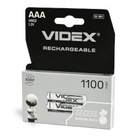 Акумулятор VIDEX Rechargeable R03 1100mAh 1.2V (HR03, AAA, NiMN) BOX (2 шт.)