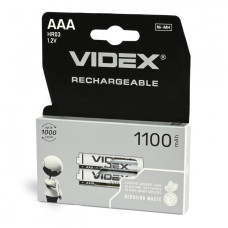 Акумулятор VIDEX Rechargeable R03 1100mAh 1.2V (HR03, AAA, NiMN) BOX (2 шт.)