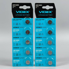 Батарейка літієва VIDEX CR1220, 5012LC 3V (5шт.)