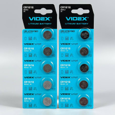 Батарейка літієва VIDEX CR1616, 5021LC 3V (5шт.)