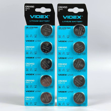 Батарейка літієва VIDEX CR2450, 5029LC 3V (5 шт.)