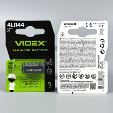 Батарейка лужна VIDEX 4LR44, A544