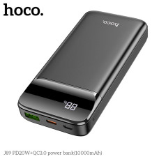 Зовнішній акумулятор Power Bank Hoco J89 10000mAh PD20W+QC3.0 Швидка зарядка (Гарантія на перевірку 1 місяць)