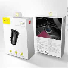 Автомобільний зарядний пристрій (адаптер) Baseus Circular Plastic PD3.0+QC4.0 (CCALL-YS01)