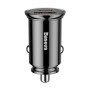 Автомобільний зарядний пристрій (адаптер) Baseus Circular Plastic PD3.0+QC4.0 (CCALL-YS01)