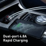 Автомобільний зарядний пристрій (адаптер) Baseus Digital Display 2USB 4.8A 24W (CCBX-0G, CCBX-0S)