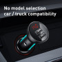 Автомобільний зарядний пристрій (адаптер) Baseus Digital Display 2USB 4.8A 24W (CCBX-0G, CCBX-0S)