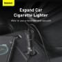 Автомобільний зарядний пристрій Baseus Share Together with Cigarette Lighter Expansion 120W (CCBT-D0G)