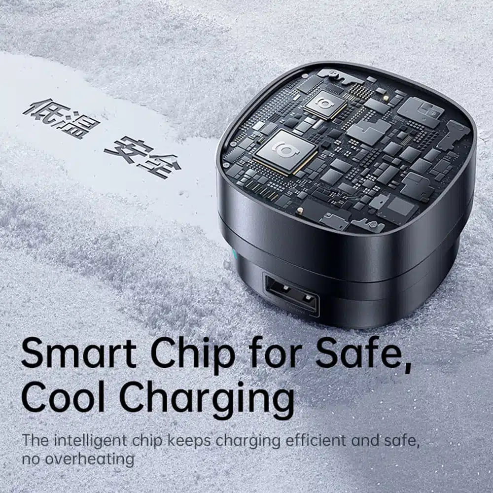 Автомобільний зарядний пристрій Baseus PrimeTrip VR1 Type-C+USB+Retractable Type-C Cable 60W (C00069001121-00) 