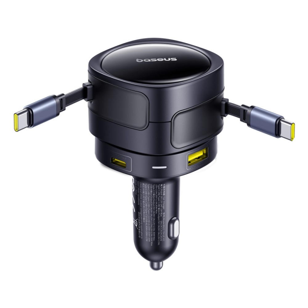 Автомобільний зарядний пристрій Baseus Enjoyment Max (with cable Type-C to Type-C) 90W (C00035507121-03)