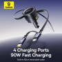 Автомобільний зарядний пристрій Baseus Enjoyment Max (with cable Type-C to Type-C) 90W (C00035507121-03)