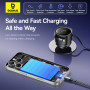 Автомобільний зарядний пристрій Baseus Enjoyment Max 60W (with cable Type-C + Type-C) (C00035507121-01)