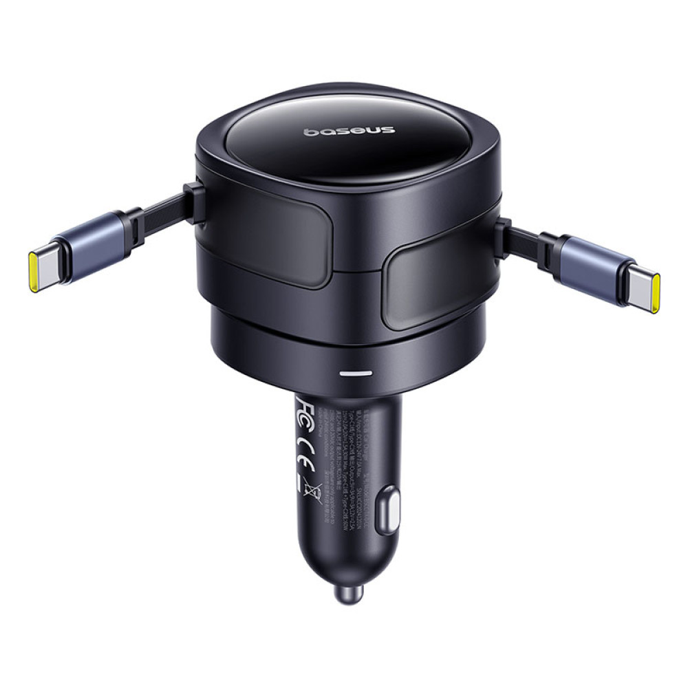 Автомобільний зарядний пристрій Baseus Enjoyment Max 60W (with cable Type-C + Type-C) (C00035507121-01)