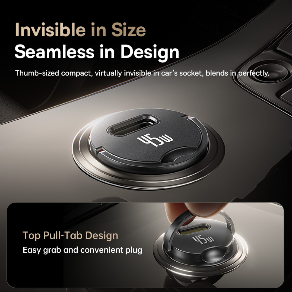 Автомобільний зарядний пристрій Baseus PrimeTrip VP2 45W Type-C to Type-C (C0206800)