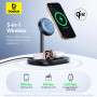Бездротовий зарядний пристрій Baseus EnerFill FS41 3in1 Wireless Charging Stand with TEC Cooling 22.5W (P10281904123-02)