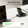 Бездротовий зарядний пристрій Baseus Nomos ND11 6in1 Charging Station Magnetic Wireless 67W 1.5m (E00078801123-00)