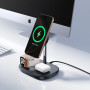 Бездротовий зарядний пристрій Baseus EnerFill FS41 3in1 Wireless Charging Stand with TEC Cooling (Adаpter 45W+Type-C to Type-C) (P10281904123-01)