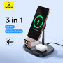 Бездротовий зарядний пристрій Baseus EnerFill FS41 3in1 Wireless Charging Stand with TEC Cooling (Adаpter 45W+Type-C to Type-C) (P10281904123-01)