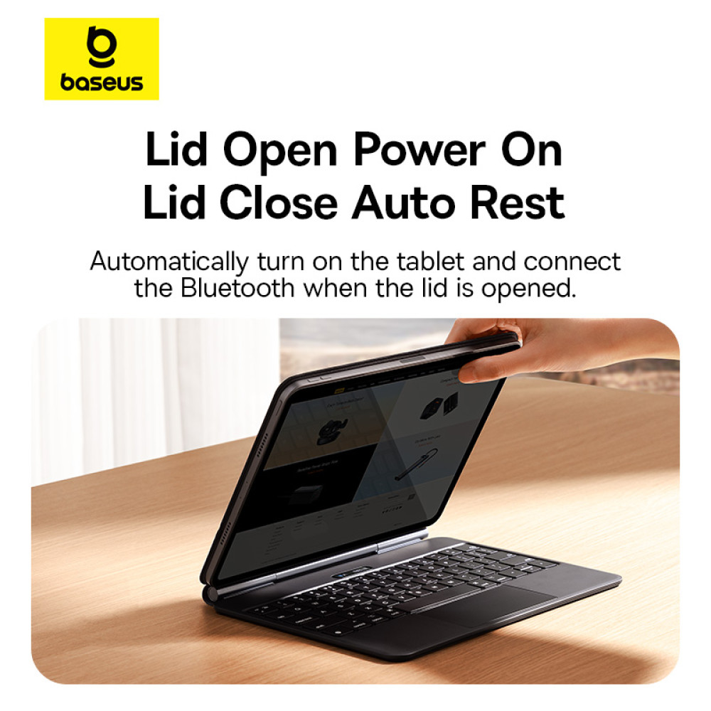 Чохол-Книга з клавіатурою Baseus Brilliance Series 2 Original Keyboard Case for iPad Pro 11inch-iPad Air4-Air5-Air6 10.9inch (P40165002113-00)