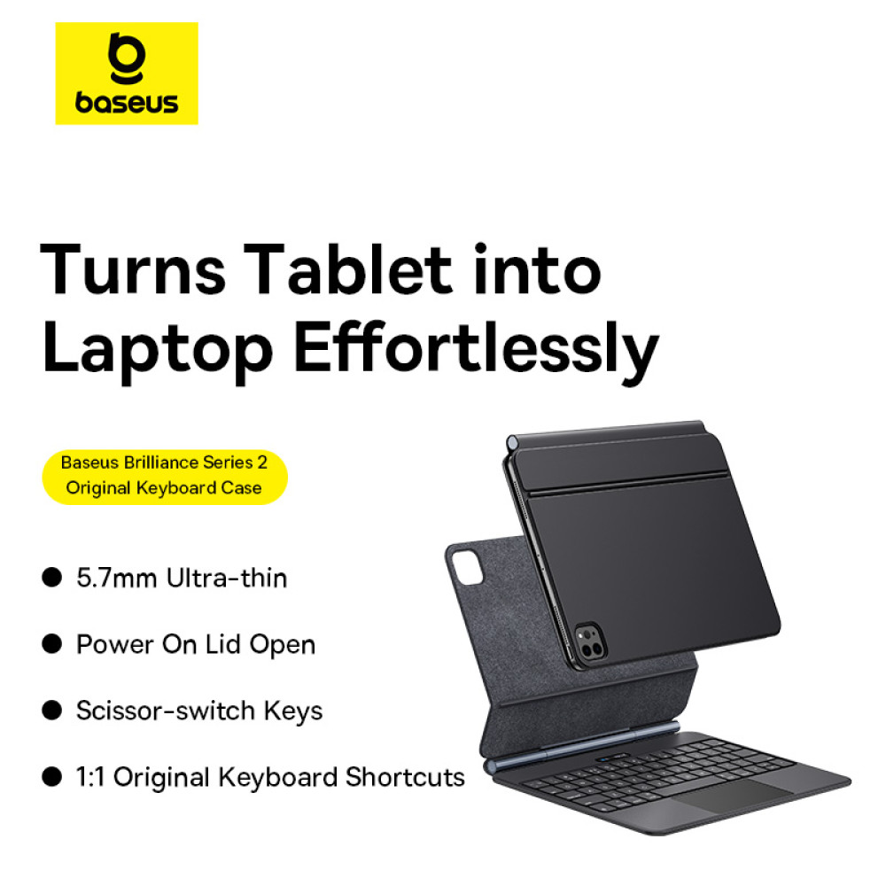 Чохол-Книга з клавіатурою Baseus Brilliance Series 2 Original Keyboard Case for iPad Pro 11inch-iPad Air4-Air5-Air6 10.9inch (P40165002113-00)