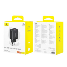 Мережевий зарядний пристрій Baseus Cube GaN 30W (P10111404113-00)