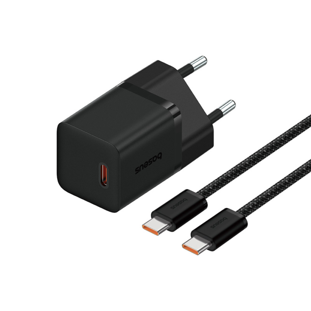 Мережевий зарядний пристрій Baseus GaN5 Mini PD30W Type-C to Type-C (P10110902113-00)