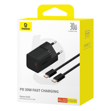 Мережевий зарядний пристрій Baseus GaN5 Mini PD30W Type-C to Type-C (P10110902113-00)