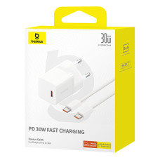 Мережевий зарядний пристрій Baseus GaN5 Mini PD30W Type-C to Type-C (P10110902213-00)