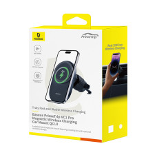 Holder Baseus PrimeTrip VC1 Pro Magnetic Wireless Charging Qi2 Air Vent Version (C40169009123-00)