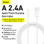 Data Cable Baseus Superior Series Lightning 2.4A 1m (CALYS-A01, CALYS-A02)