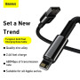 Data Cable Baseus Tungsten Gold Lightning 2.4A 2m (CALWJ-A01)