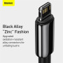Data Cable Baseus Tungsten Gold Lightning 2.4A 2m (CALWJ-A01)