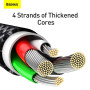 Data Cable Baseus Tungsten Gold Lightning 2.4A 2m (CALWJ-A01)