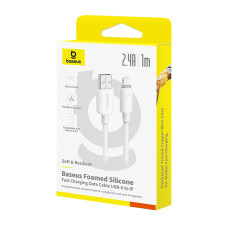 Data Cable Baseus Fast Charging Lightning 2.4A 1m (E0426901, E0426900)
