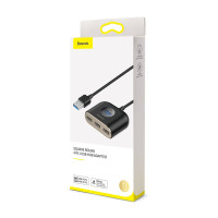 USB HUB Baseus Square round 4in1 (USB to USB3.0+USB2.0*3) 1m (CAHUB-AY01)